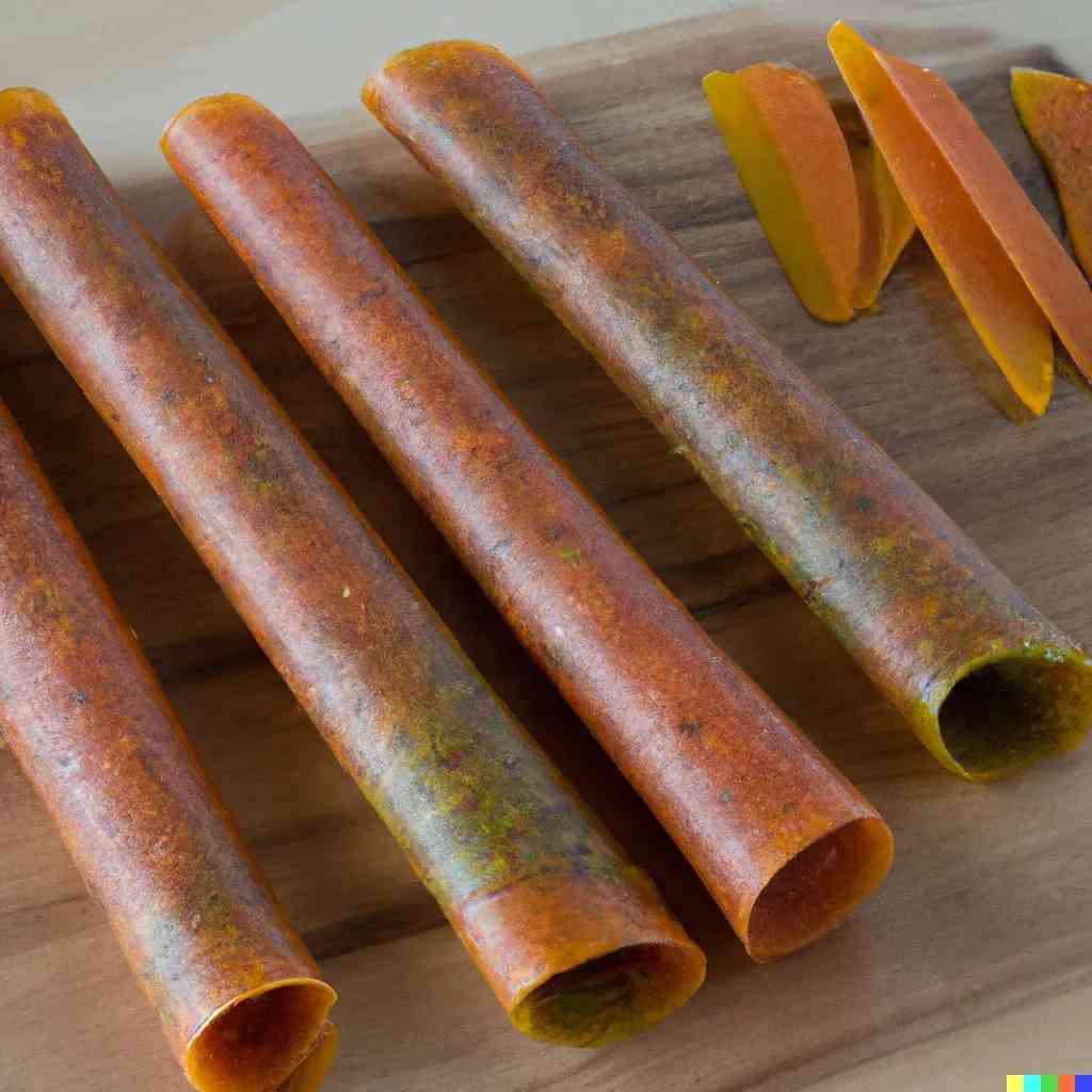 Papaya and Peas Leather