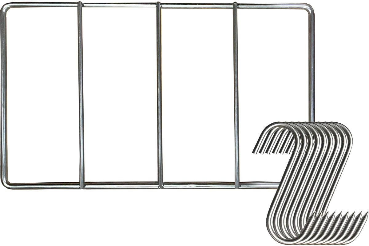 8" x 12" Biltong Rack & Hook Bundle