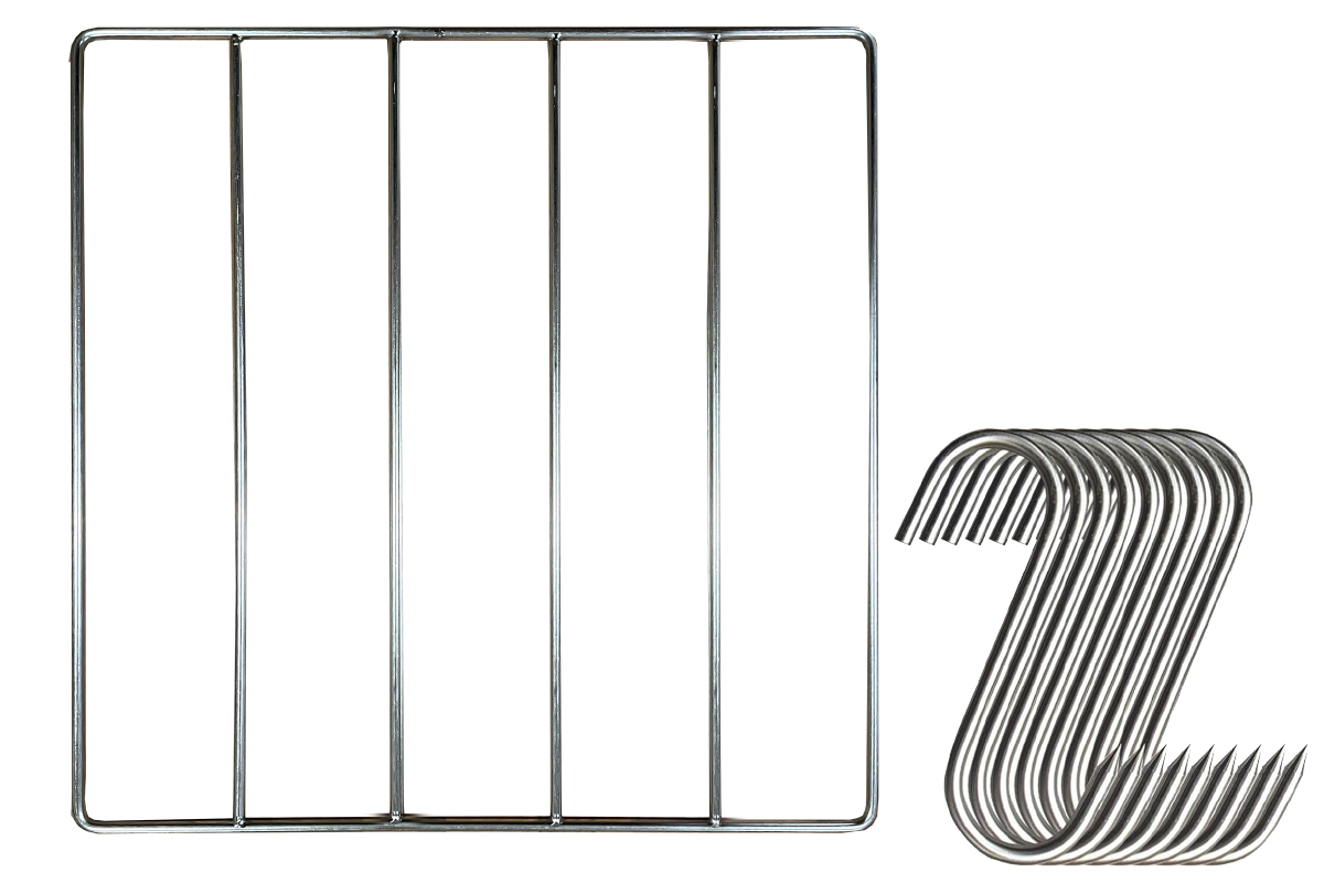 Benchfoods 40 x 40cm Biltong Hook & Rack Bundle