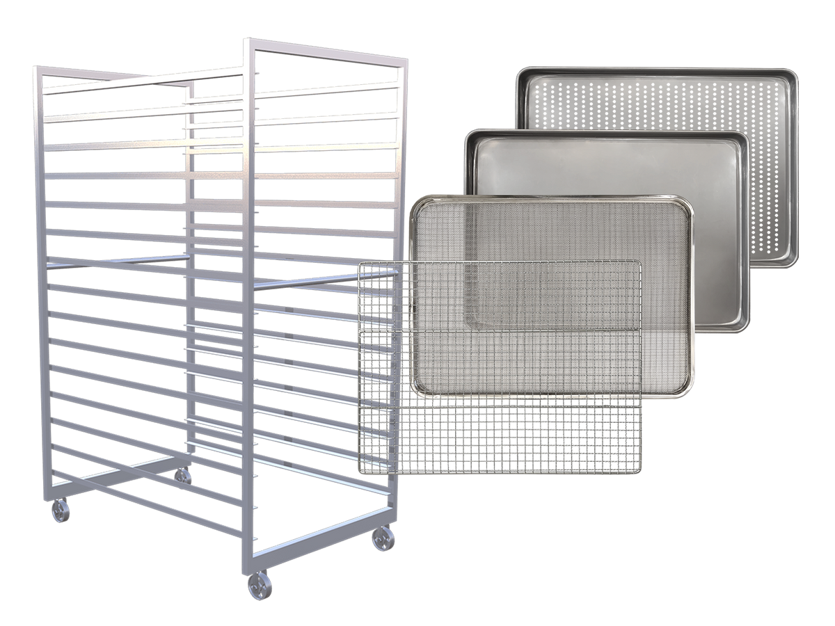 1 Cart / 30 - 60 Tray / 94 - 188 sq. ft Total tray area
