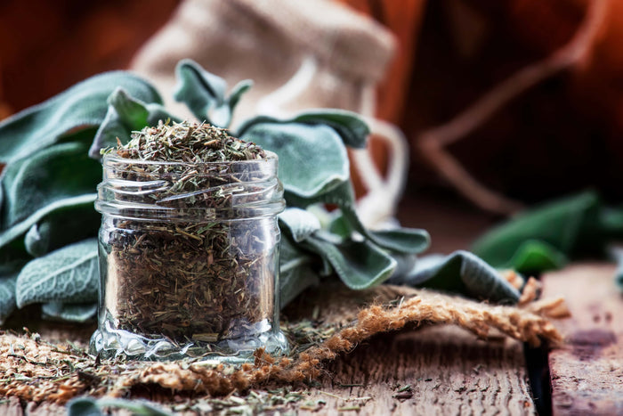 Dehydrated sage
