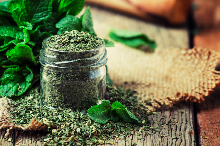 Dehydrated peppermint