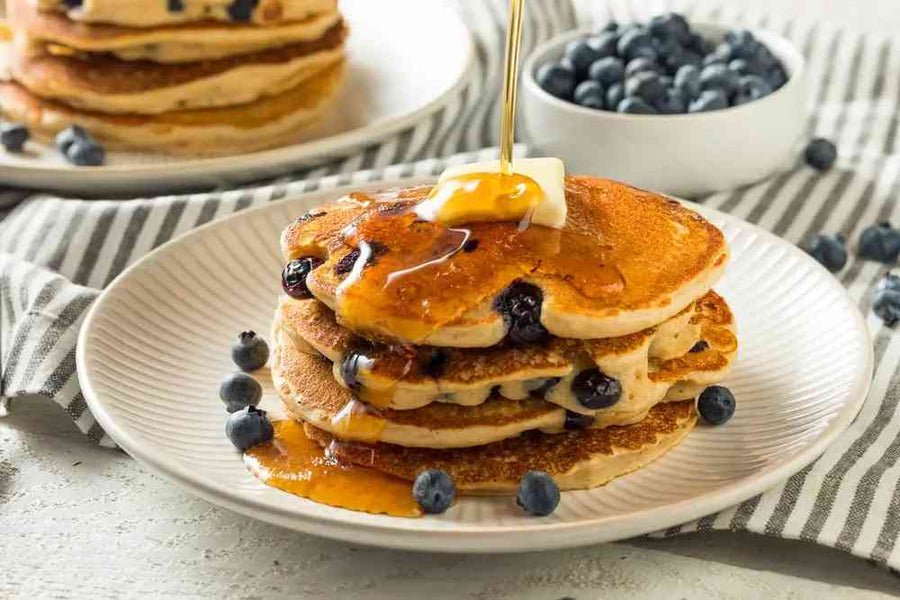 Blueberry Oat Pancakes