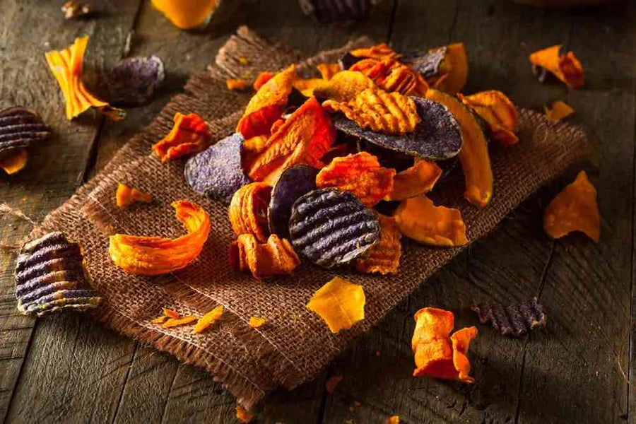 Crispy Rosemary Sweet Potato Chips