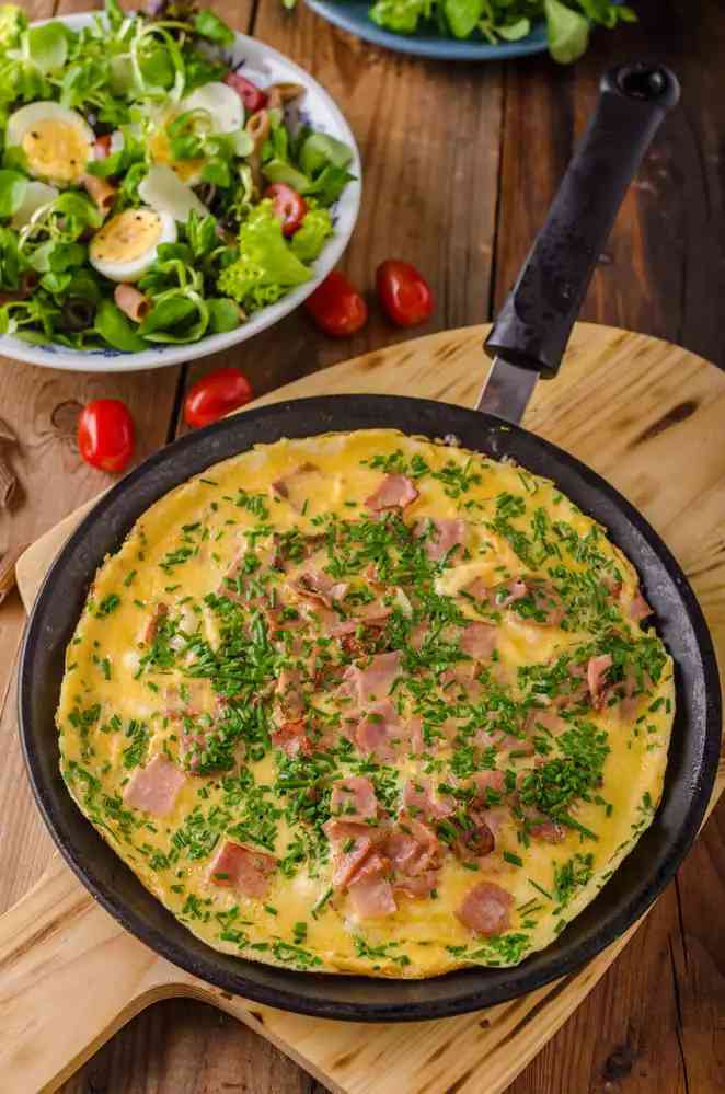 Ham and Cheese Omelet Bites