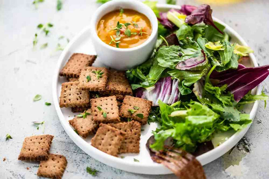 Raw Cheesy Thyme Crackers