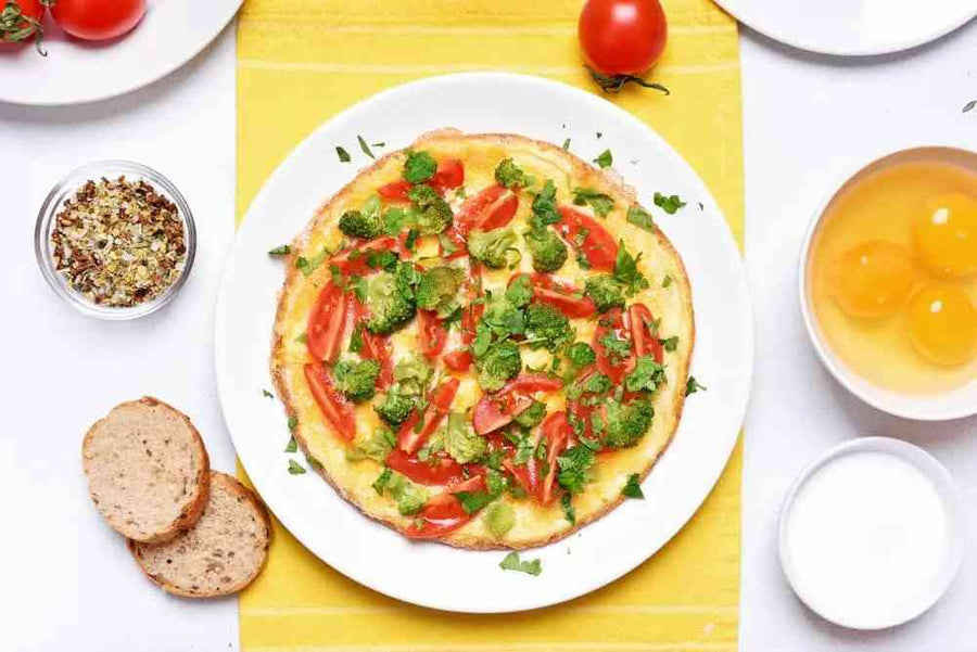 Tomato and Broccoli Omelet Bites