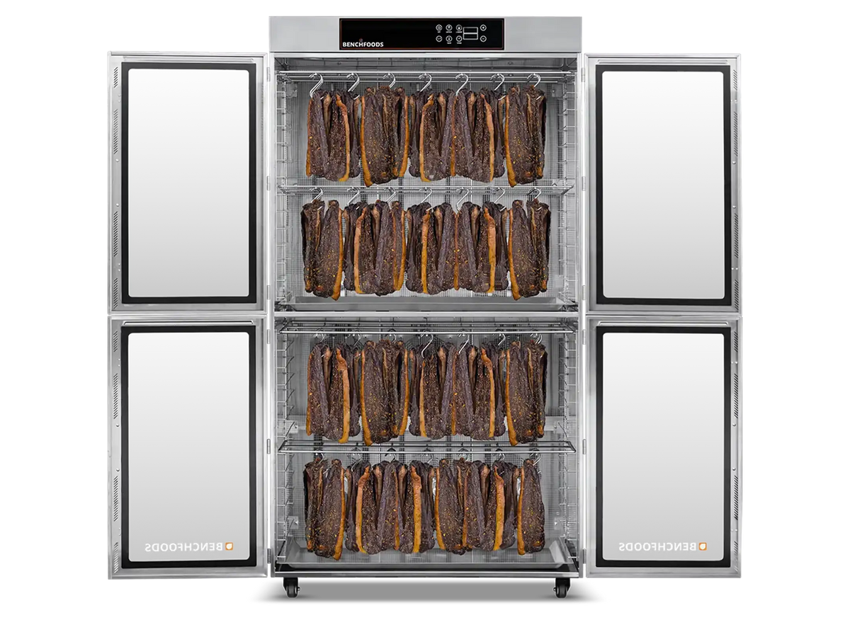 Benchfoods 2 Zone 28 Tray Biltong Bundle, doors open front