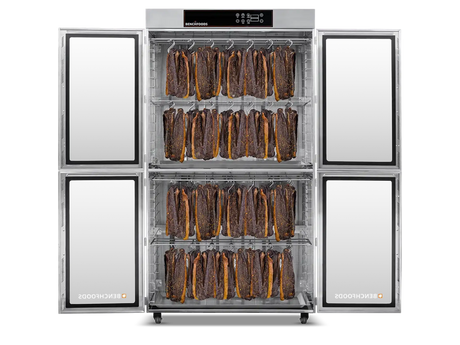 Benchfoods 2 Zone 28 Tray Biltong Bundle, doors open front