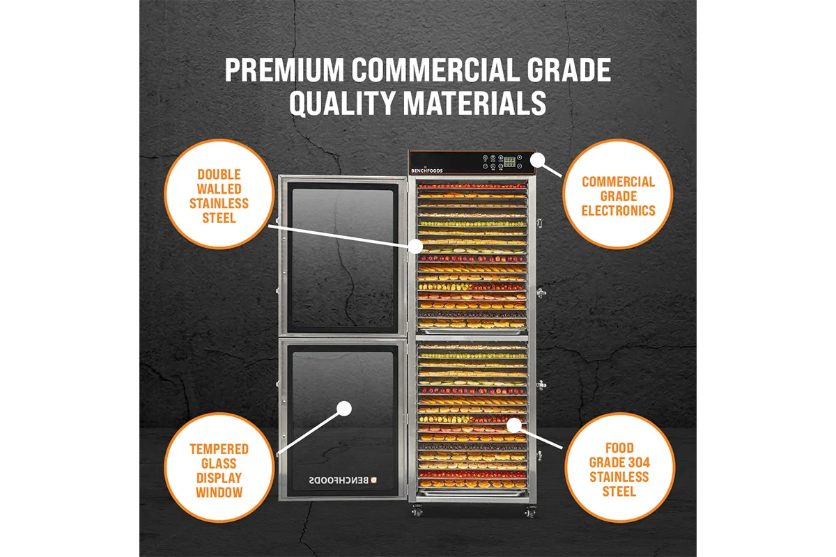 2 Zone - Vertical / 32 Tray / 57 sq. ft Tray Area - Biltong Bundle
