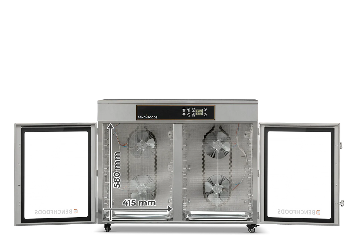 2 Zone - Horizontal / 32 Tray / 57 sq. ft Tray Area - Biltong Bundle